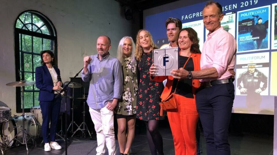 Politiforum er Årets fagblad - med Fagpresseprisen 2019. (Foto: BN ).