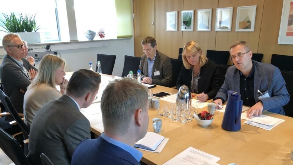 Per Brikt Olsen understreket behovet for dynamisk digital publisering i fagpressen, under torsdagens møte med statssekretærene i Kulturdepartementet og Finansdepartementet. (Foto: BN).