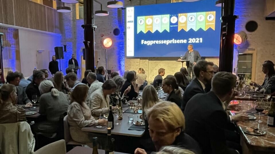 Prisutdelingen 2021 var historiens første i Pressens hus, i september i fjor. Årets prisutdeling er planlagt til onsdag 1. juni. Send inn godt begrunnede arbeider innen 10. mars! (Foto: BN).
