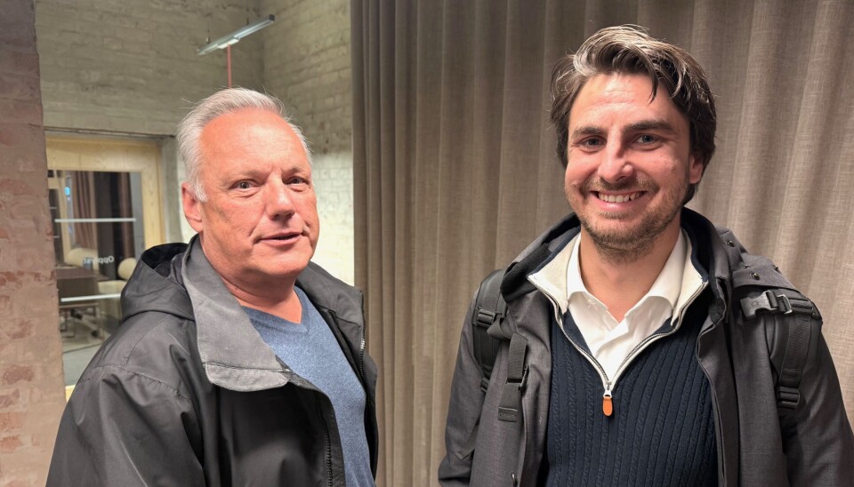 Steinar Grønbekk, redaktør i LO Media, og Are Evju, jurist med spesialisering i personvern- og IT-rett, på Pressens hus onsdag. Steinar Grønbekk, redaktør i LO Media, og Are Evju, jurist med spesialisering i personvern- og IT-rett, på Pressens hus onsdag.